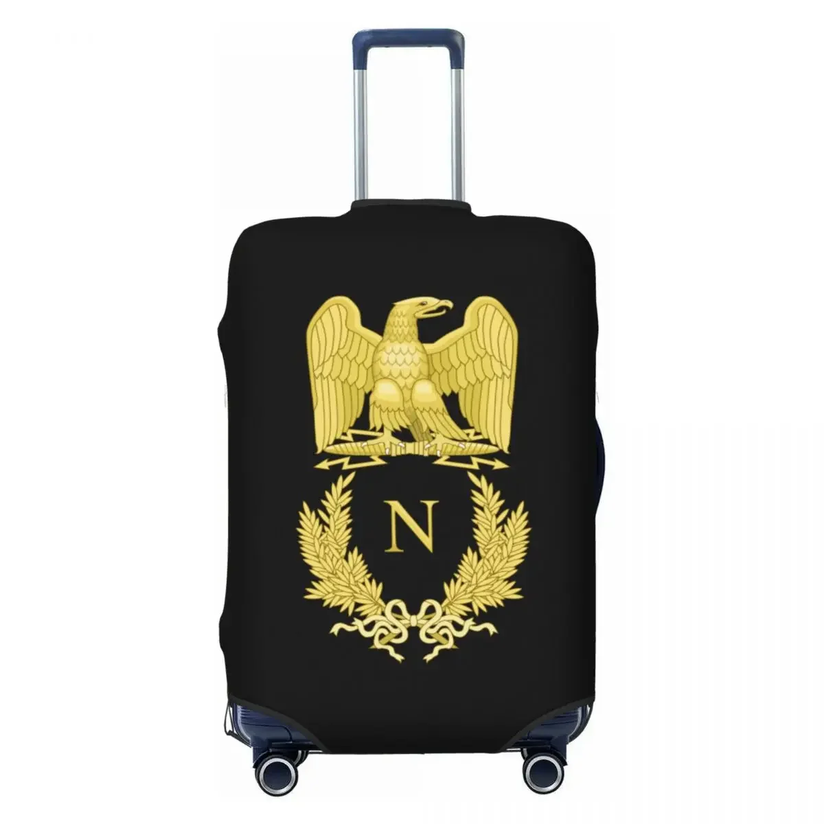 Custom Emblem Of Napoleon Bonaparte Luggage Cover Elastic France French Empire Eagle Travel Suitcase Protective Covers