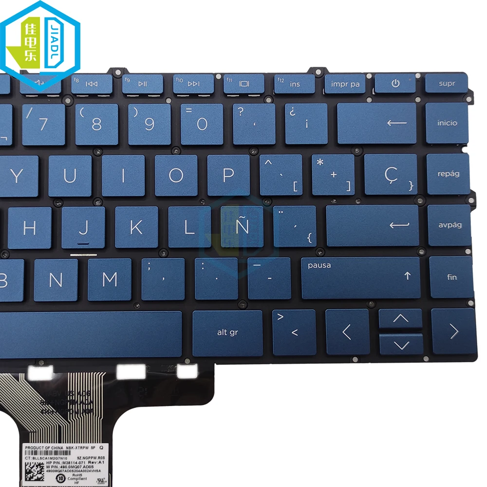 New Spain Spanish Keyboard For HP Pavilion X360 14-DY 14M-DY 14-DY000 Laptop PC Parts Replacement Keyboards M38114-071