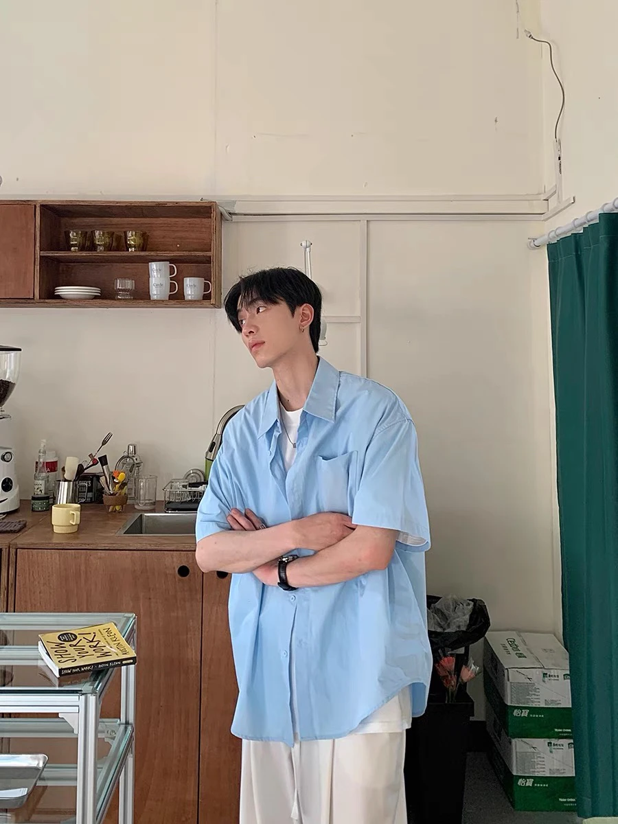 

Свободные корейские мужские кроссовки ort Sve irt, повседневные летние с откидным воротником, чистый цвет, защита от солнца f Sve Casual irt