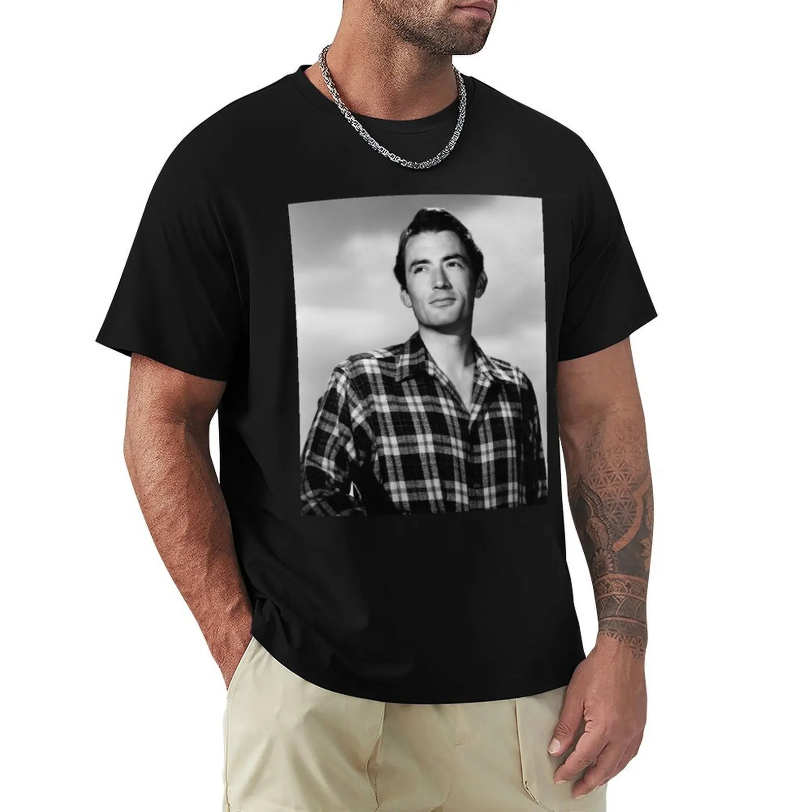 Gregory Peck T-Shirt Casual Daily Wear Short Sleeve Top