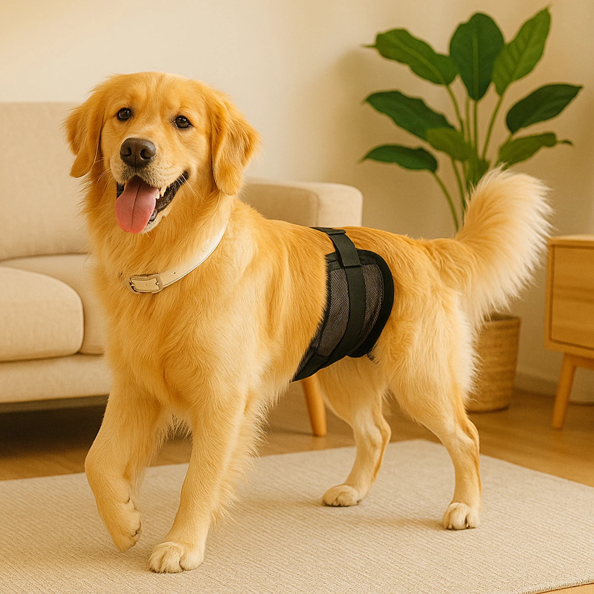 New Dog Physiological Pants Mesh Fabric Breathable Menstrual Pants Washable Politeness Belt Diaper Prevent Random Urination Pet