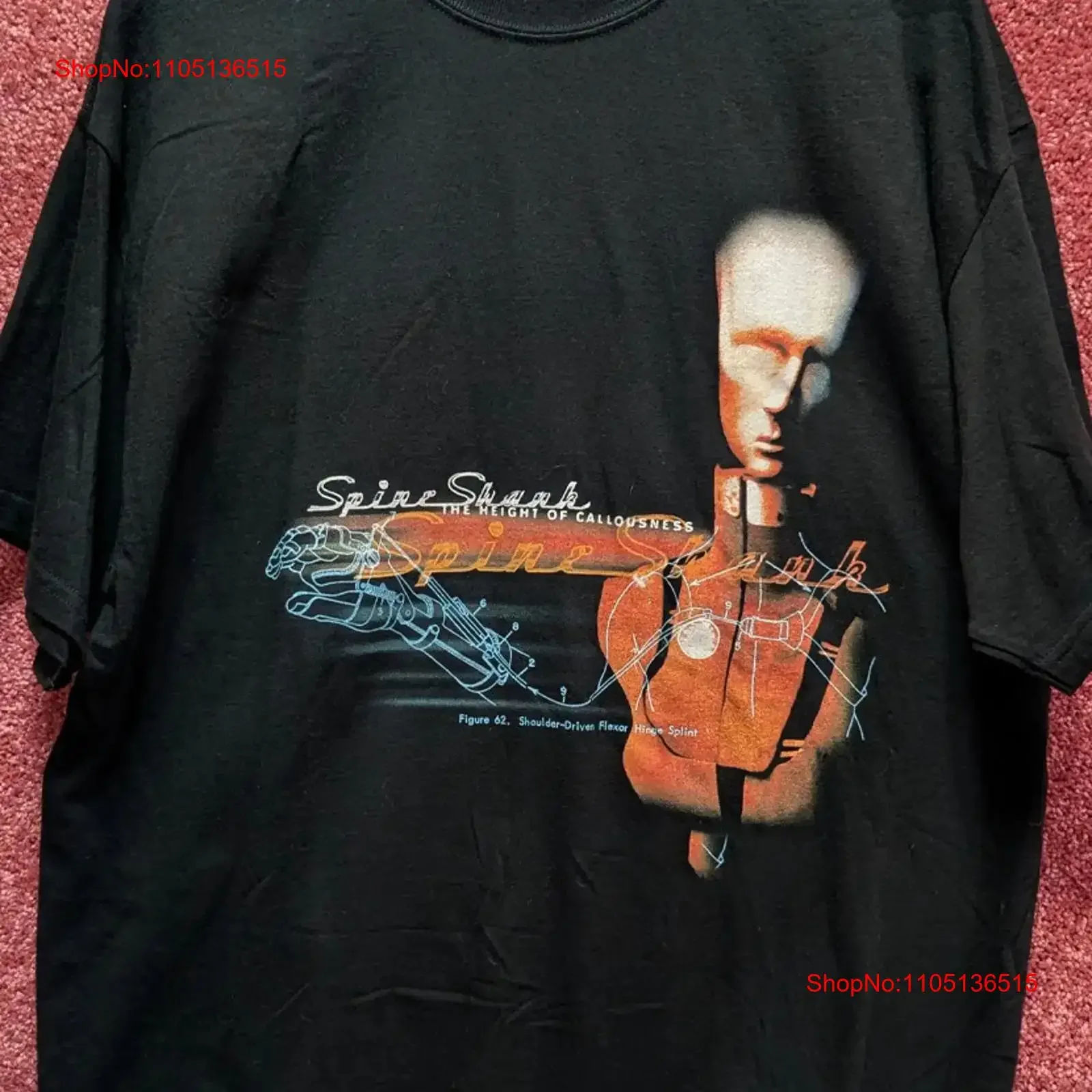 Spineshank the Height of Callousness T Shirt Black All Size S 5XL AT36 vintage Washed Unisex fashion streetwear