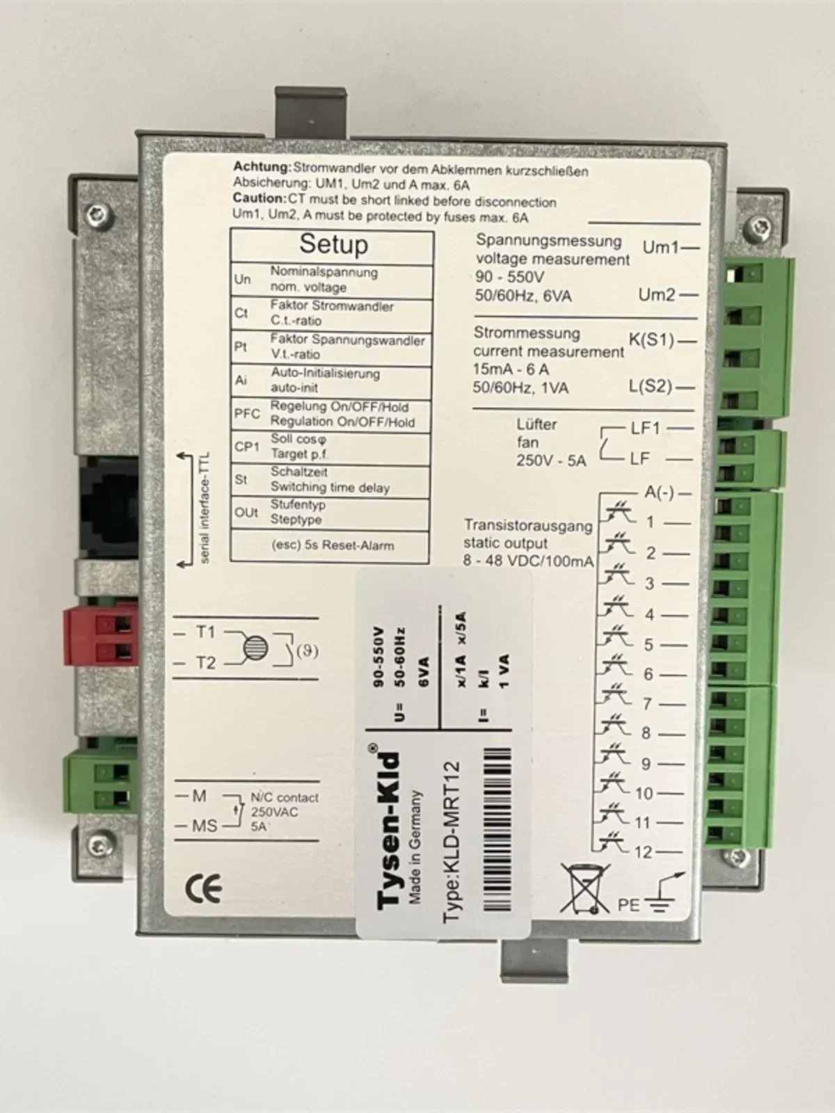 2026 Dysen Kld Power Factor Controller Tysen Kld KLD-MRT12 KLD-MRT12 In Stock