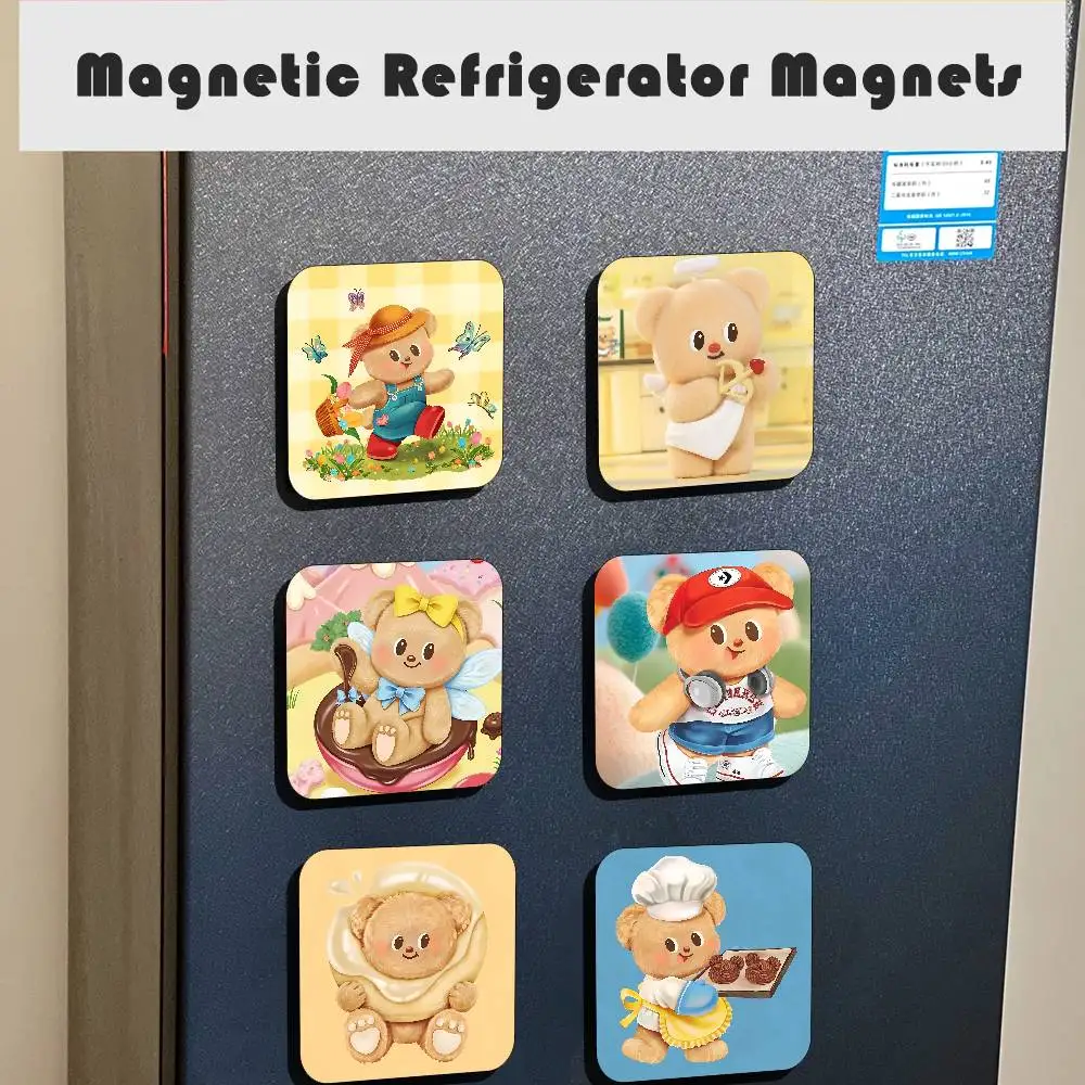 لطيف B-زبدة الدب مغناطيس الثلاجة ملصقات مغناطيسية إبداعية شخصية مع مغناطيس #1
