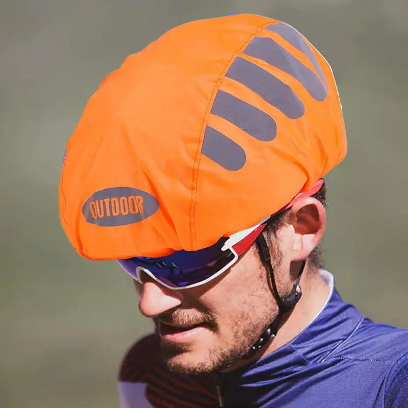 

Чехол для велосипедного шлема, универсальный и удобный дорожный водонепроницаемый полиэстеровый чехол для шлема, светоотражающий защитный чехол для шлема