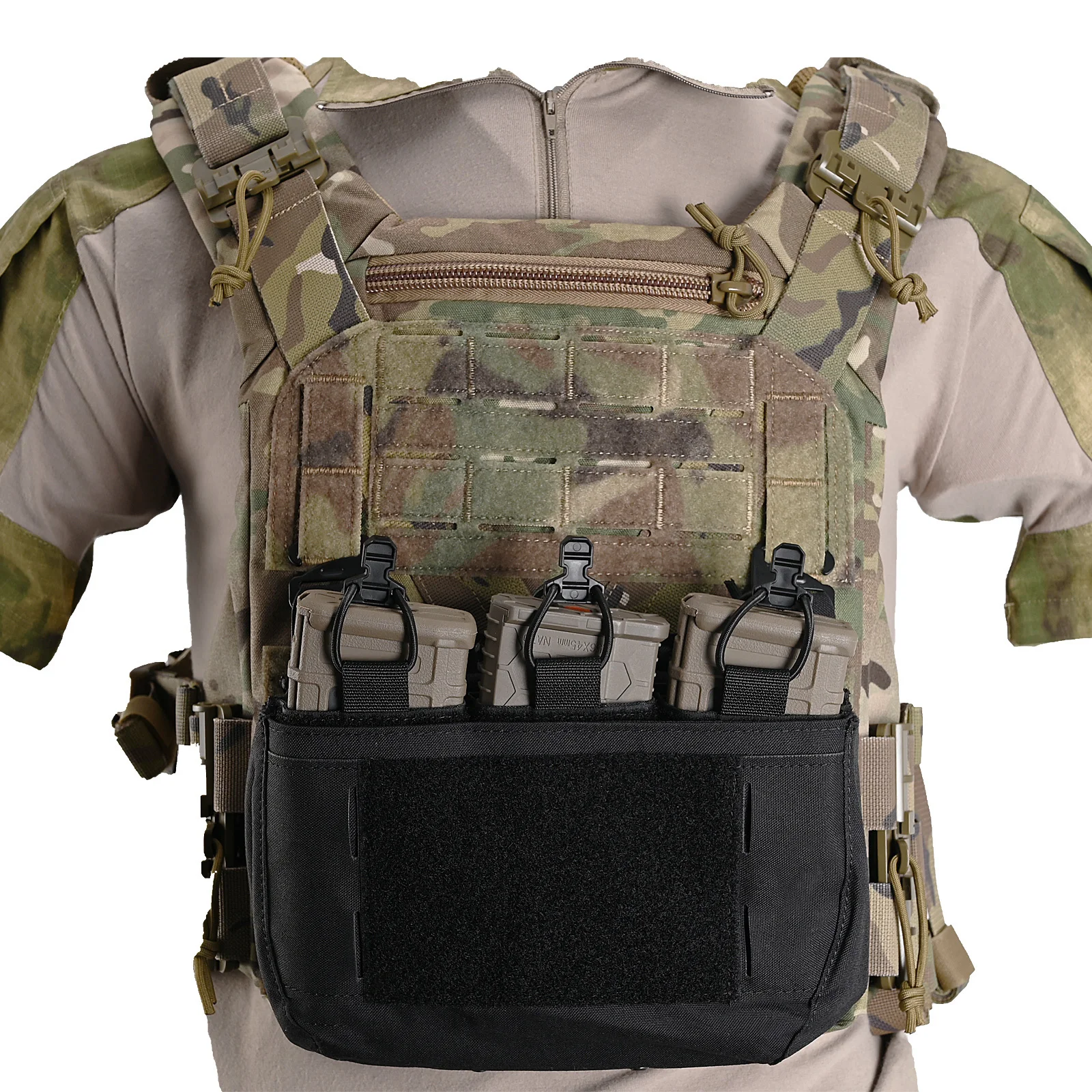 556 762 Triple Magazine Pouch Kangaroo Insert M4 AR Magazines Hunting Bag For DOPE Front Flap FCPC V5 Plate Carrier