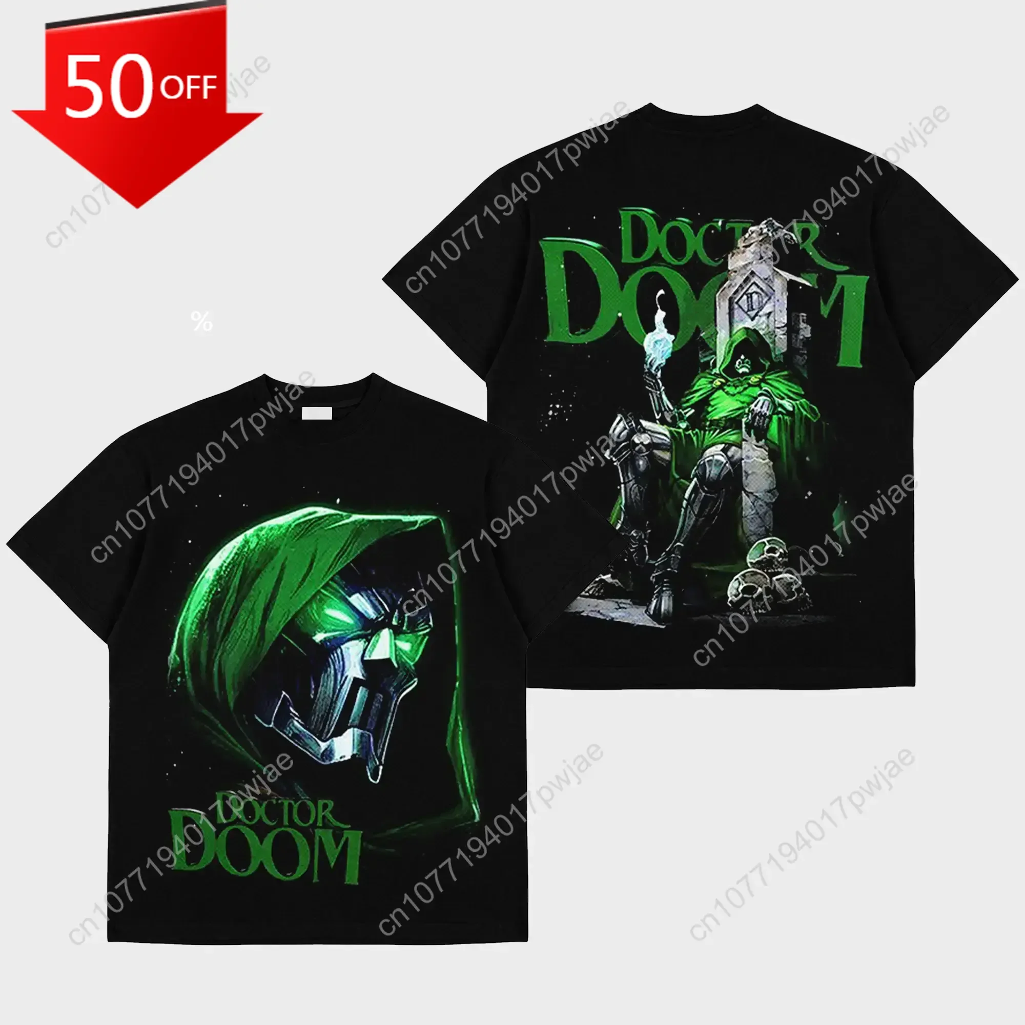 

Marvel Doctor Doom Premium Cotton T Shirt Victor Von Doom Shirt Latveria King Character Comics Shirt Superhero T-Shirt