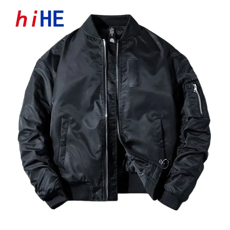 Chaqueta Bomber MA1 de primavera para hombre, abrigo militar de gran tamaño cortavientos para piloto de vuelo, ropa de calle para hombre, ropa universitaria, prendas de vestir exteriores de invierno Z1