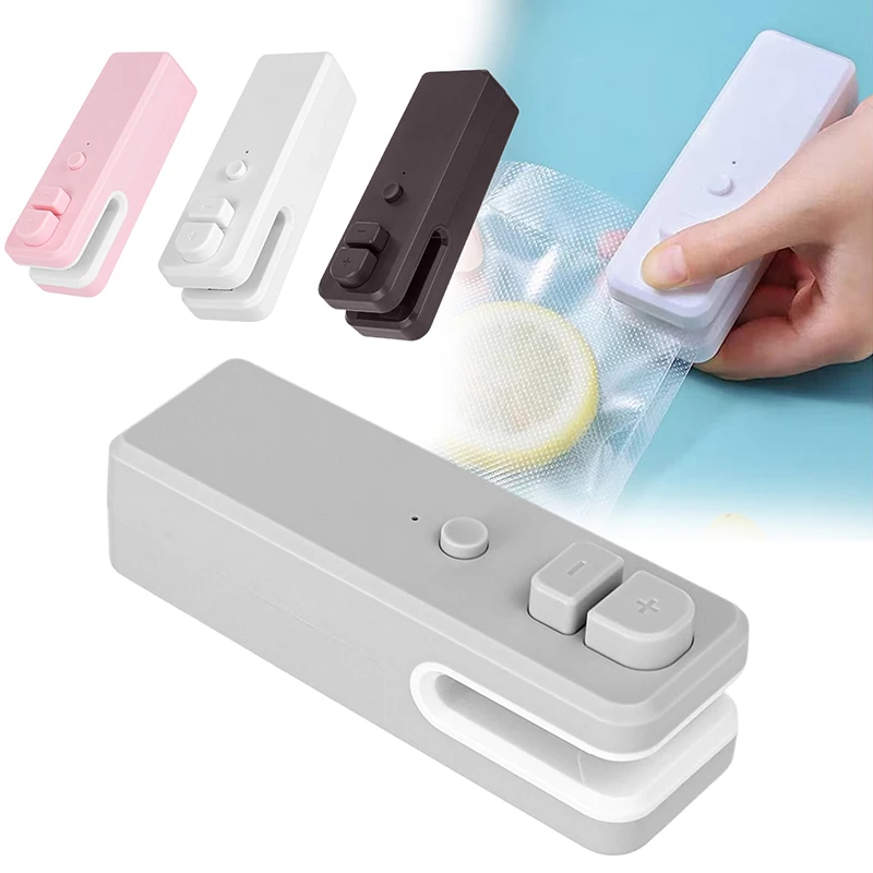 1pc USB Charging Model Sealer, Household Snack Bag Open Seal Integrated Sealer Food Bag Convenient Mini Sealer