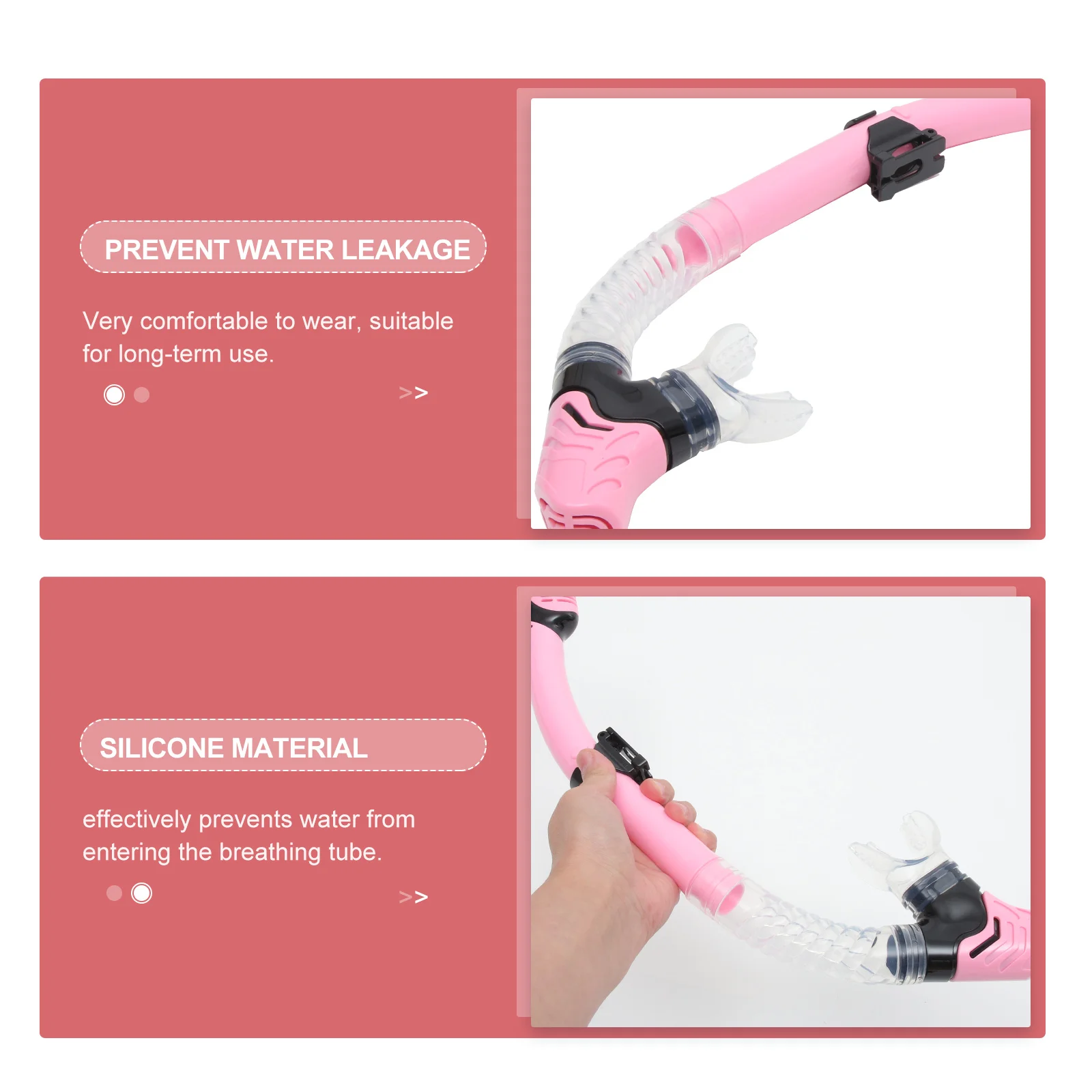 

Snorkel Tube Multi-Function Diving Breathing Gear Comfortable Ventilated Design Portable Scuba Tube For Divers Swimming