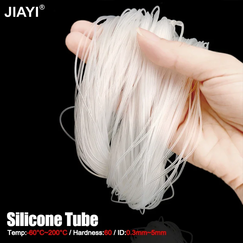 

Прозрачный силиконовый шланг пищевого класса 5/10 м, внутренний диаметр 0,5-4 мм, мягкий, нетоксичный, без запаха, высокотемпературный, для домашнего пивоварения и диспенсеров для воды