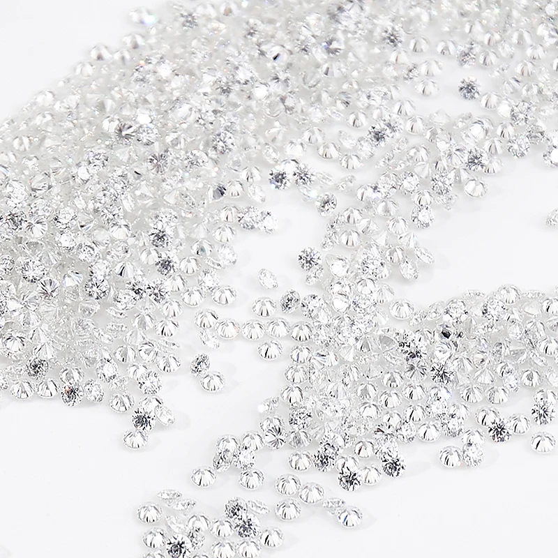 Rundschliff 0,7–2,9 mm 1 Karat Rolle Moissanit D Farbe VVS1 Kleiner Nahkampf-Lieferant mit losem Edelstein – Detail 7