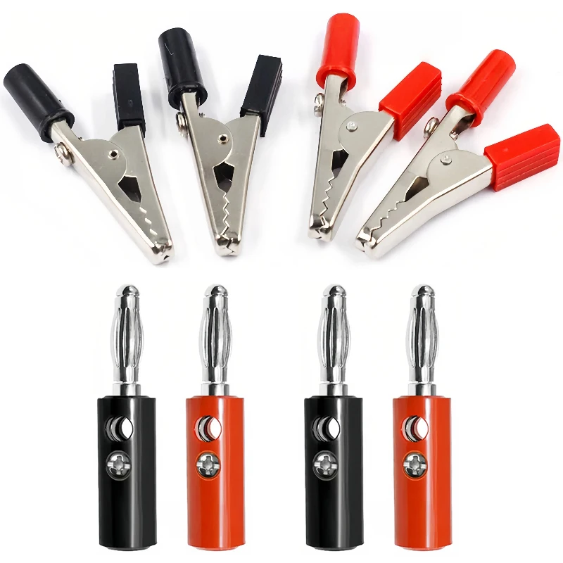 

40pcs Versatile Electrical Clips – Insulated Alligator Test Probes with Plastic Handles for Power Testing