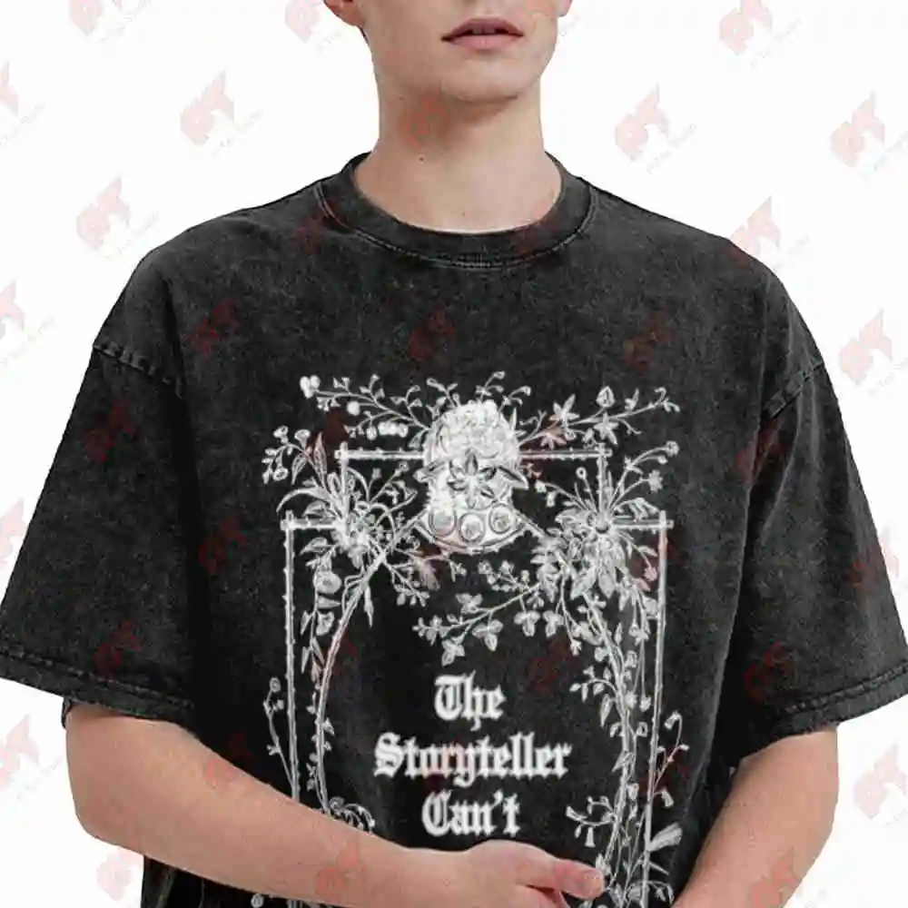 Blood On The Clocktower Storyteller Vintage Washed Tee Pure Cotton T-Shirt