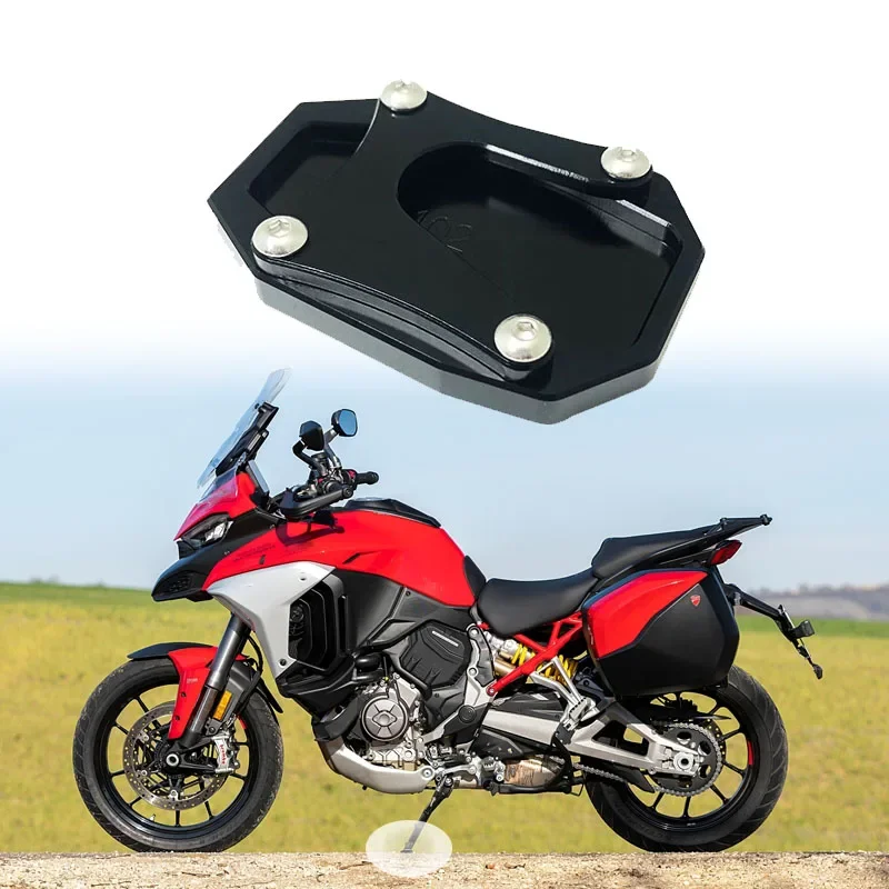 

Side Stand Enlarger Kickstand Plate Pad fit For Ducati Multistrada V4 S V4S V4 Sport 2021 2022 Motorcycle Accessories