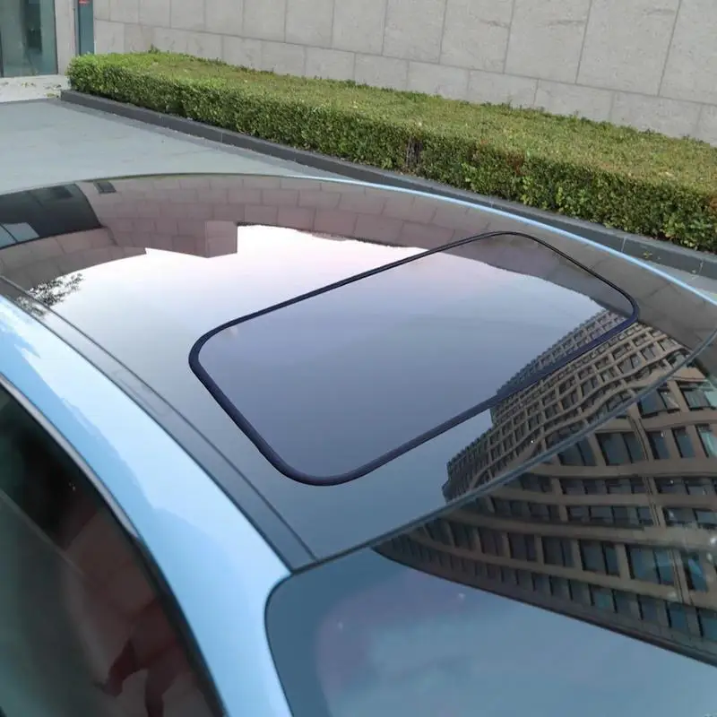 Car Sunroof Decorative Stickers Car Window Decal Side Window Tint Black Block Cover Sunroof Solar Film Shade UV Protector decals