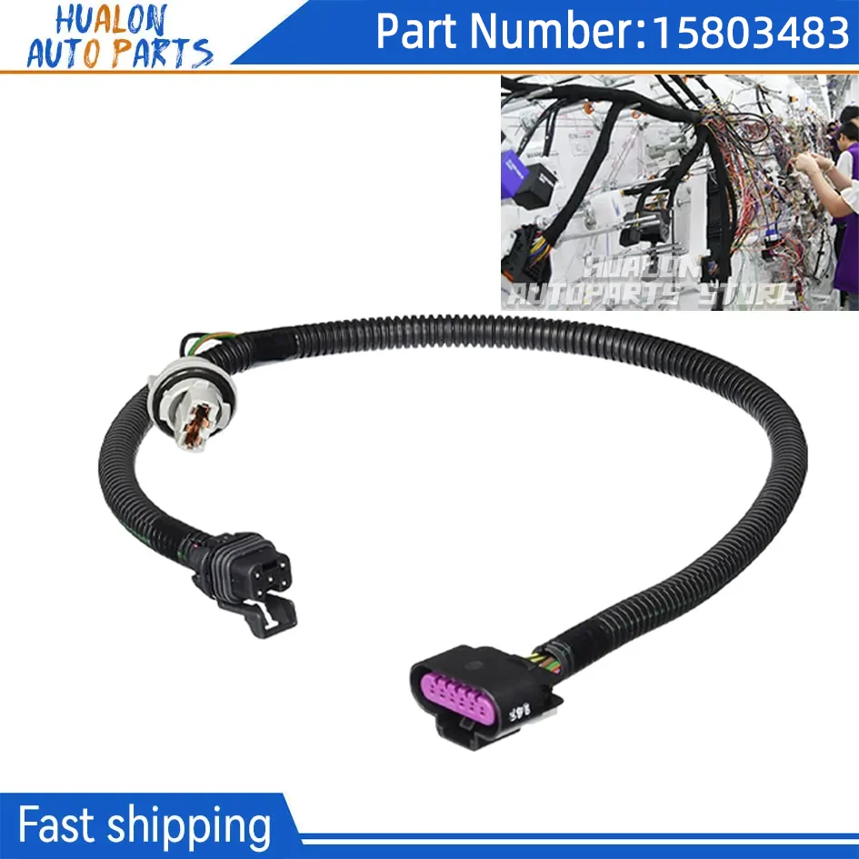 

15803483 жгут проводов, розетка заднего фонаря для Cadillac Escalade ESV 2007-2020, комплект электрических кабелей для заднего фонаря