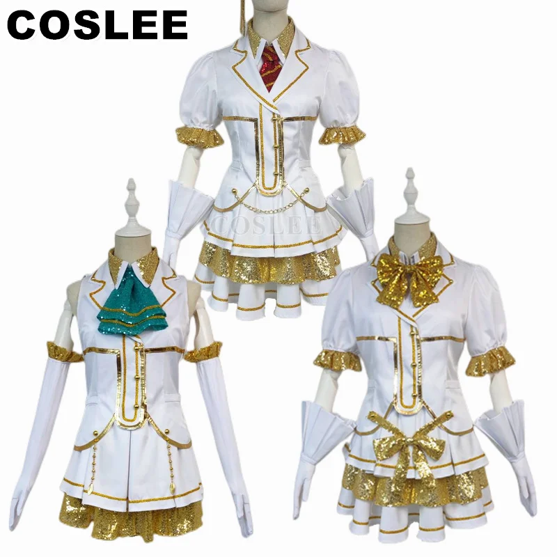 COSLEE Lovelive A-RISE Kira Tsubasa/Todo Erena/Yuki Anju Cosplay Costume Lovely SJ Uniform Party Dress Suit Halloween Outfit New