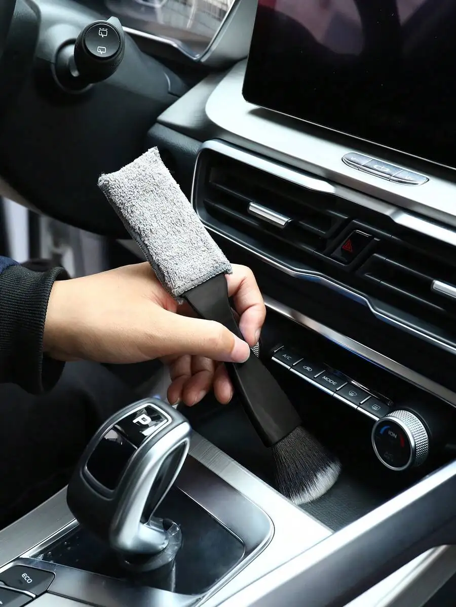 Auto Detailing Supplies,1pc Multi-Functional Car Interior Crevice Cleaning Brush, Office & Home Dust Removal, Car Air Vent