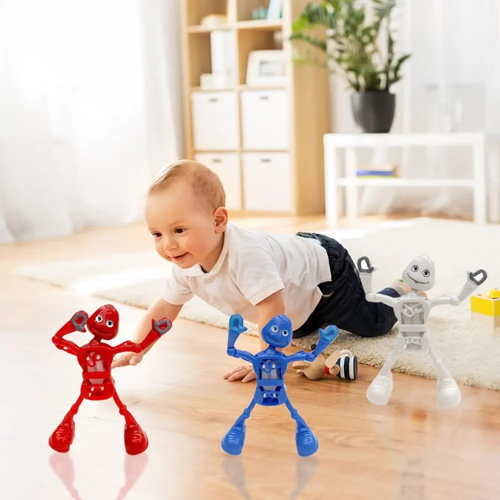 Nakręcany Robot Chodzący - Nakręcany Robot Tańczący na Sprężynie, Przenośny Nakręcany Robot Tańczący Chodzący i Kręcący się na Sprężynie na Prezent