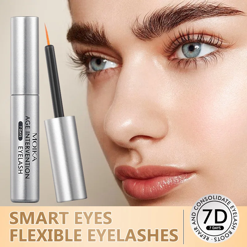 Grow Natural Real Eyelashes Intervention Eyelash Thick and Slender, 100% Natural Formula Deeply Nourishing, 4ml