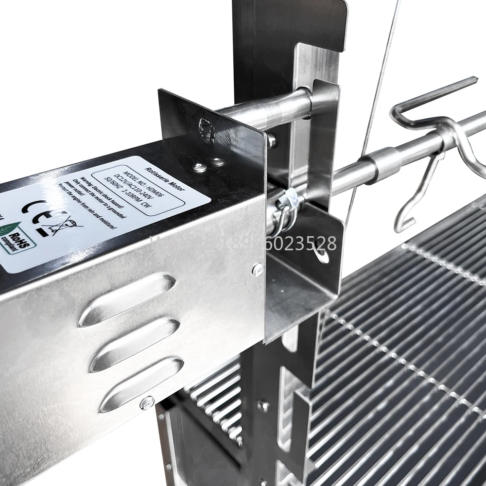 

Santa Maria Argentine Grill Spit Restaurant Stainless Steel Outdoor Charcoal BBQ Lamb Hug Rotisserie Parrilla