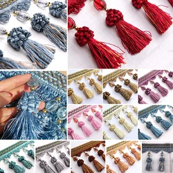 1 Meter Pom Pom Curtain Fringe Trim Beads Ball Tassel Sewing Ribbon Upholstery Diy Curtain Cushion Tablecloth Fabric