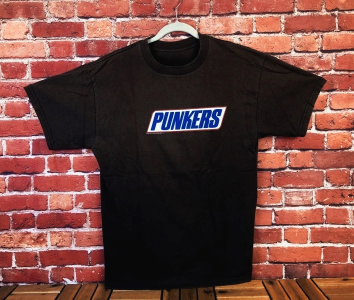 Camiseta vintage dos anos 1990 NOFX PUNKERS com logotipo da banda punk rock marrom - tamanho grande, novidades de primavera/verão