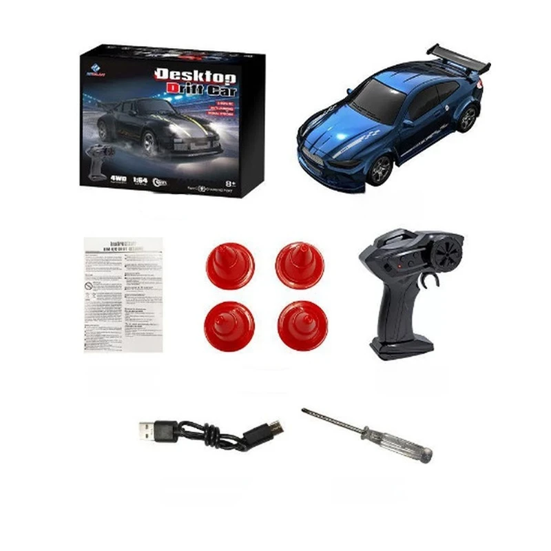 Kf20 1/43 Mini voiture à dérive Rc à grande échelle 4wd véhicule de bureau Rc Simulation de modèles télécommandés jouets pour enfants cadeaux de noël