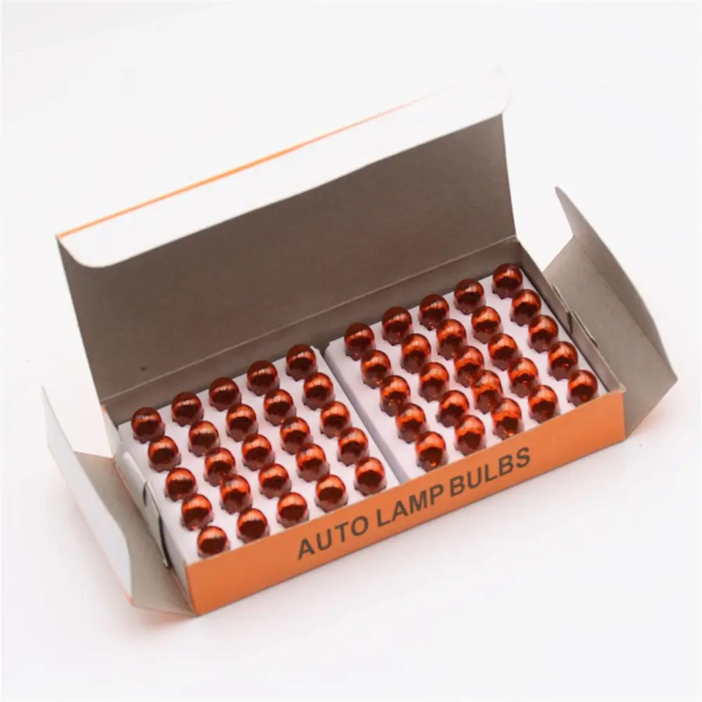 50x 501 W5W Amber Orange 12V 5W Capless Side Indicator Repeater Car Light Bulbs