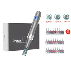 Authentic Dr pen Ultima M8 Microneedling With 32 pcs Needles Face Care Wireless Derma Pen Beuty Machine