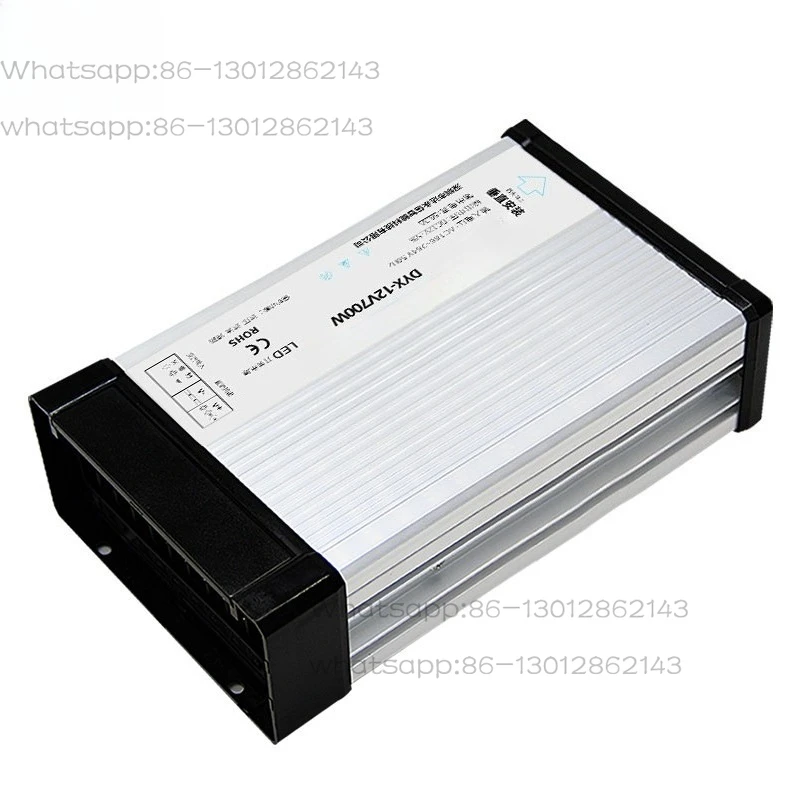 LED rainproof switching power supply 12V700w luminous character advertising sign light box 220 volts to 24v DC transformer