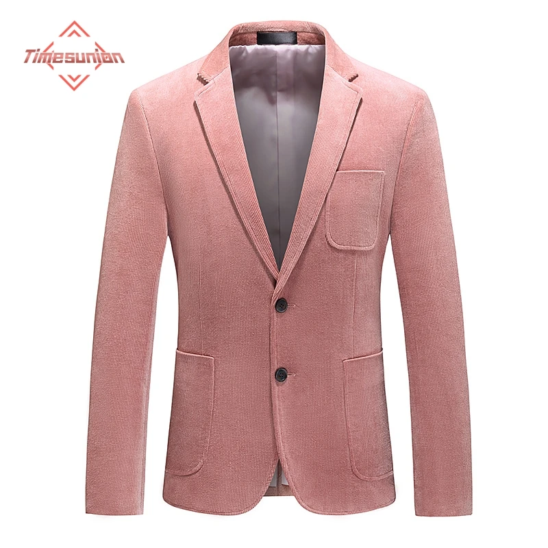 High Quality Fashion Cotton Mens Blazer Jacket Handsome Business Autumn Winter New Suit Thick Material Suit Jacket Blazer