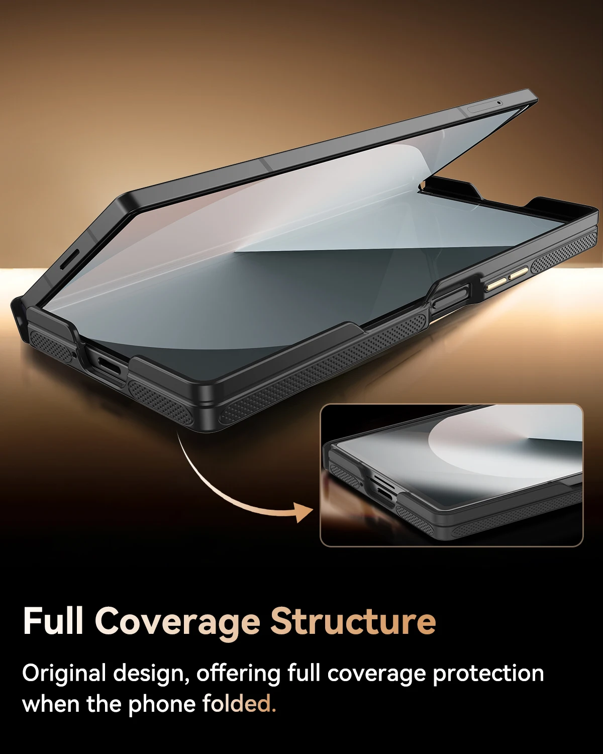 Wireless Charging Compatible Military Grade Drop Protection Anti Scratch Cover for Samsung Z Fold 5/6/7 Magnetic Phone Case