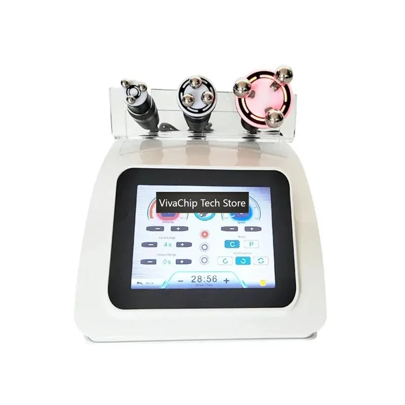 VivaCTRadio Frequency 3 In 1 360 Degree Automatic Rotating Vibration Led Light RF Body Slimming Face Lifting Skin Tightening Mac