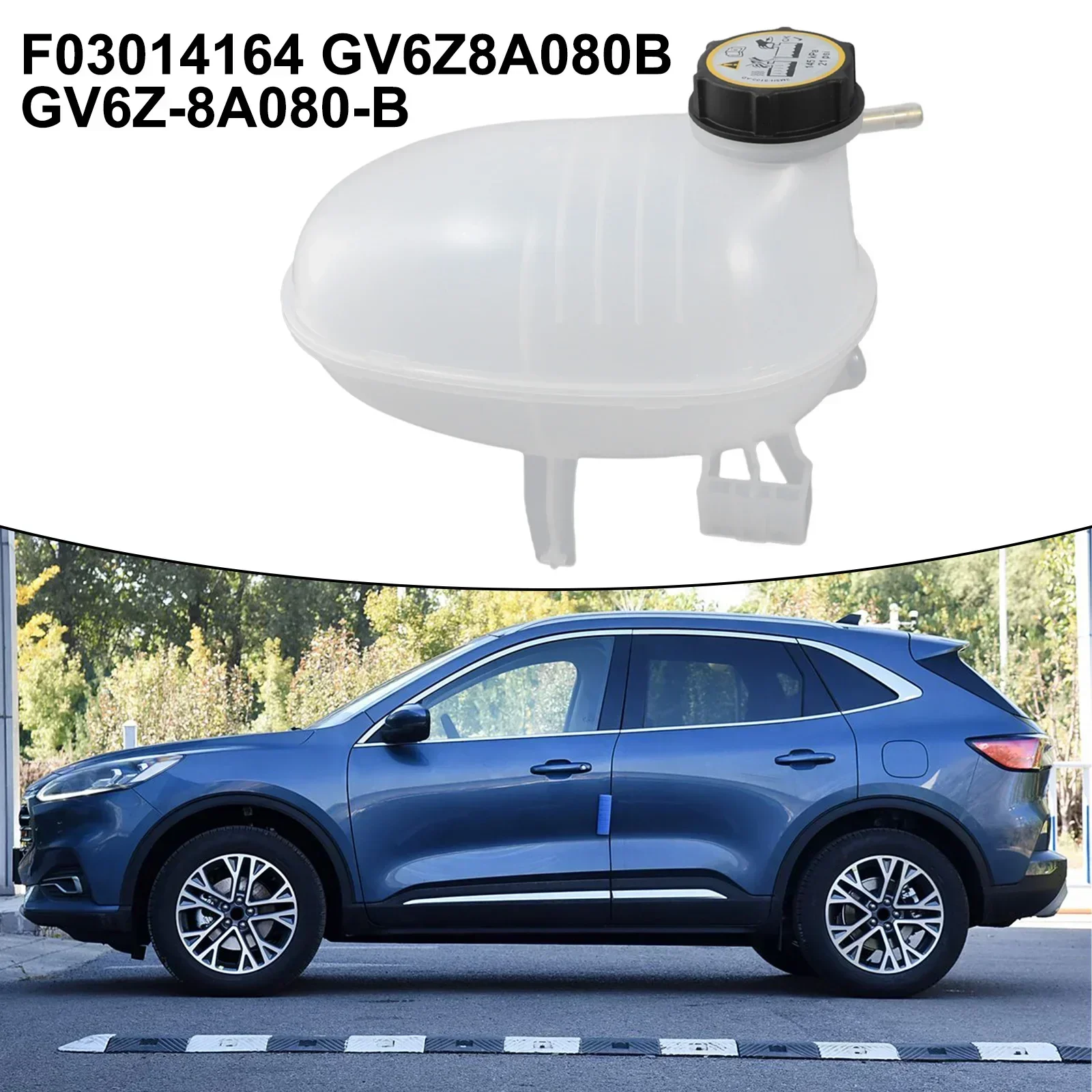 

Engine Coolant Reservoir Coolant Expansion Tank W/ Cap For Ford Escape- 2017~2019 FO3014164# GV6Z8A080B# Expansion Tank