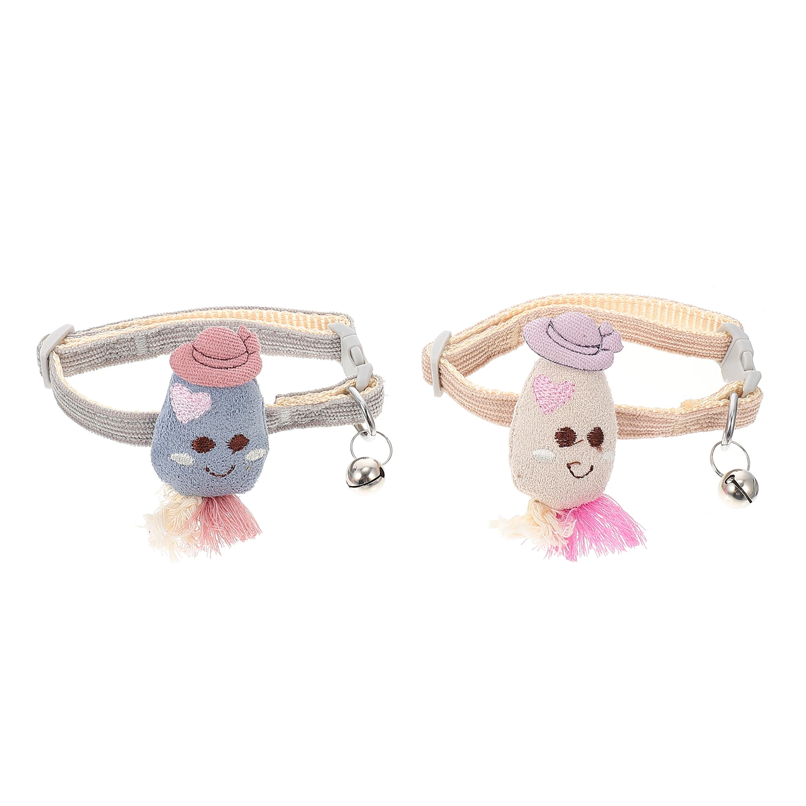 

2 pcs Cartoon Carrot Dog Collar Adjustable Puppy Collar Training Washable Pet Flower Neck Comfortable Safe Closure