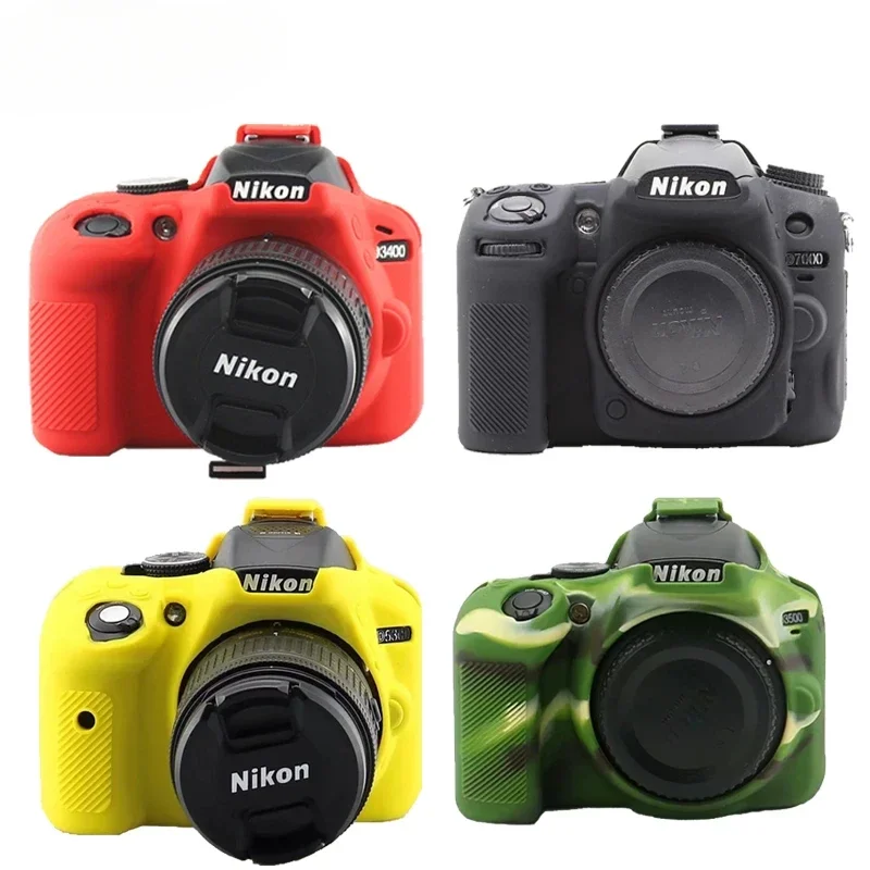 Camera bag for Nikon D3300 D3400 d3500 D5300 D7000 D7100 D7200 D7500 silicone sleeve protective rubber body cover soft case