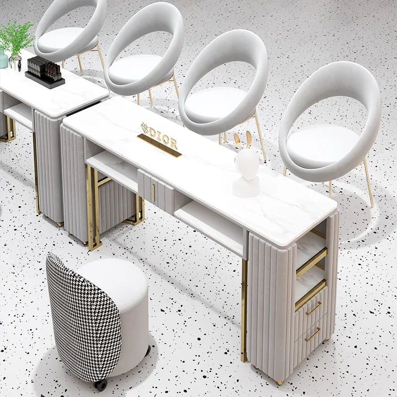 الحد الأدنى مانيكير طاولة الأظافر صالون تجميل معدات مكتب الأظافر المهنية Mesas Para Manicuristas صالون الأثاث