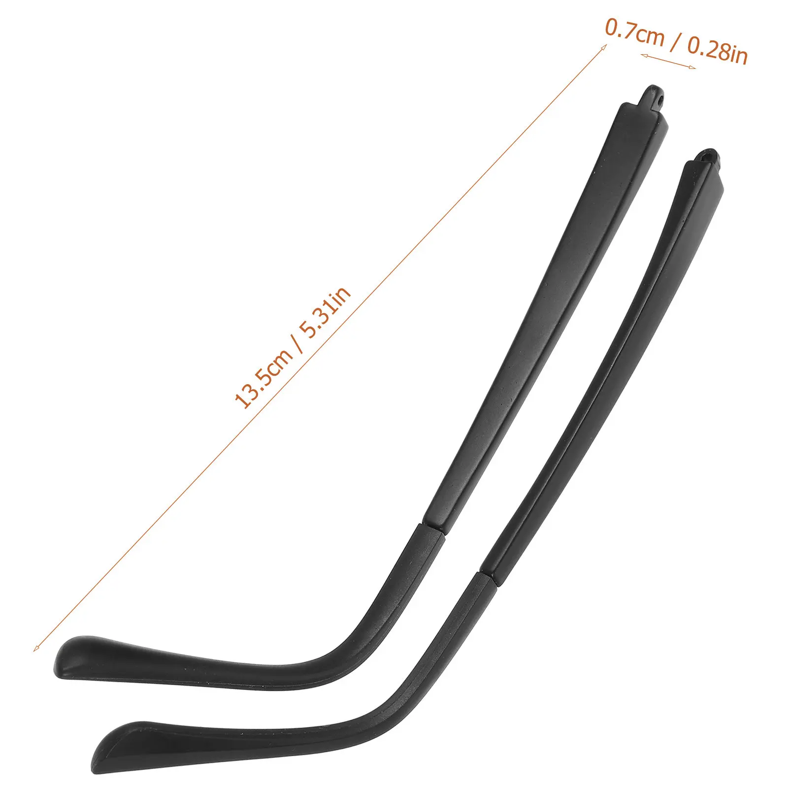 1Set Eyeglasses Legs Replacement Temples Easy Install Nonslip Lightweight Glasses Arms Repair Parts Eyeglass Arm Replacement