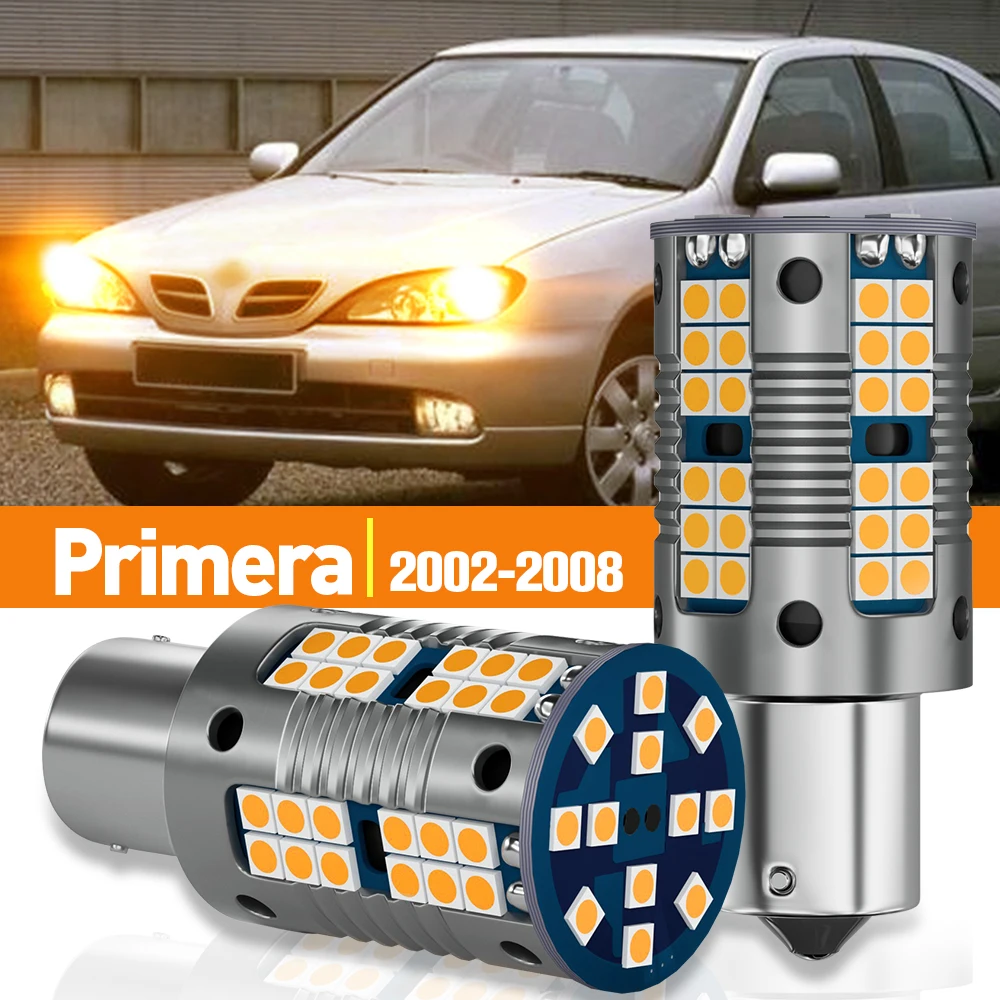 

2pcs LED Turn Signal Light For Nissan Primera 2002-2008 2003 2004 2005 2006 2007 Accessories Canbus Lamp