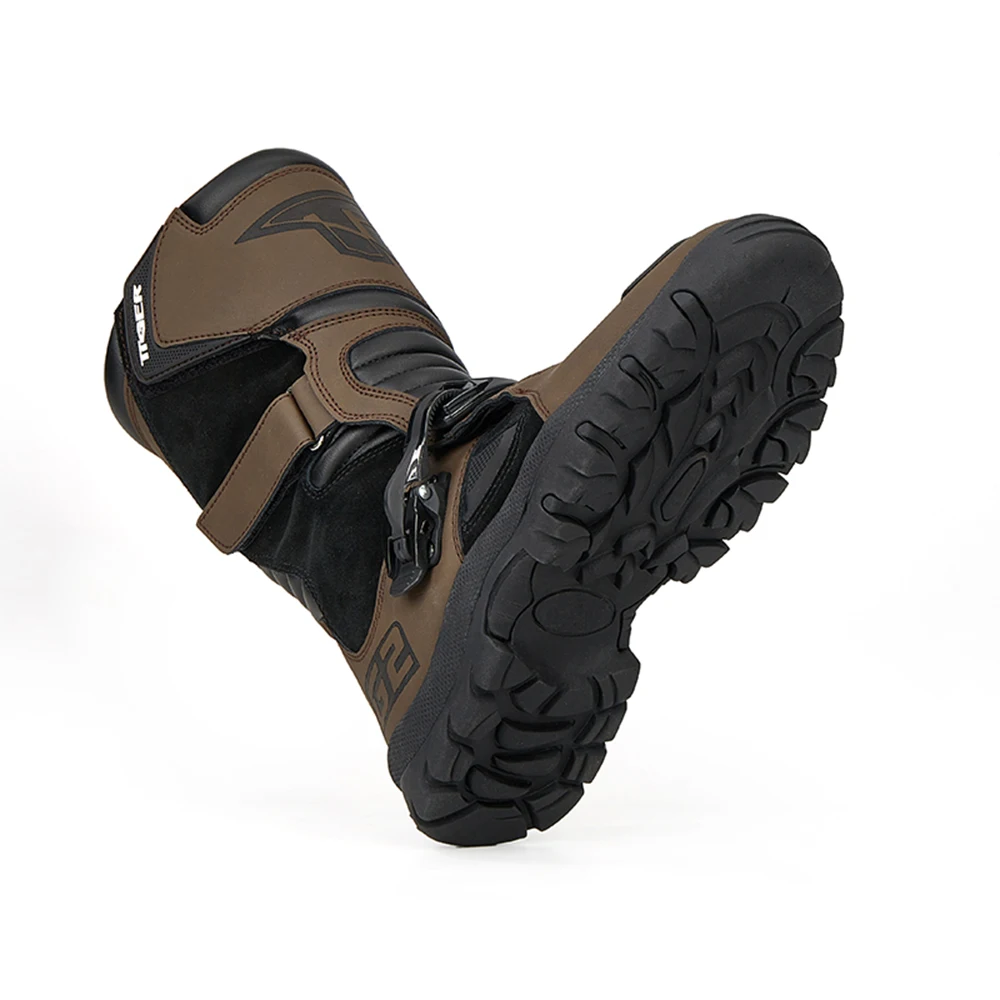 Sapatos impermeáveis de motocicleta, Botas de corrida Off Road, Amortecimento desodorização, Botas Rodoviárias Resistentes ao Desgaste