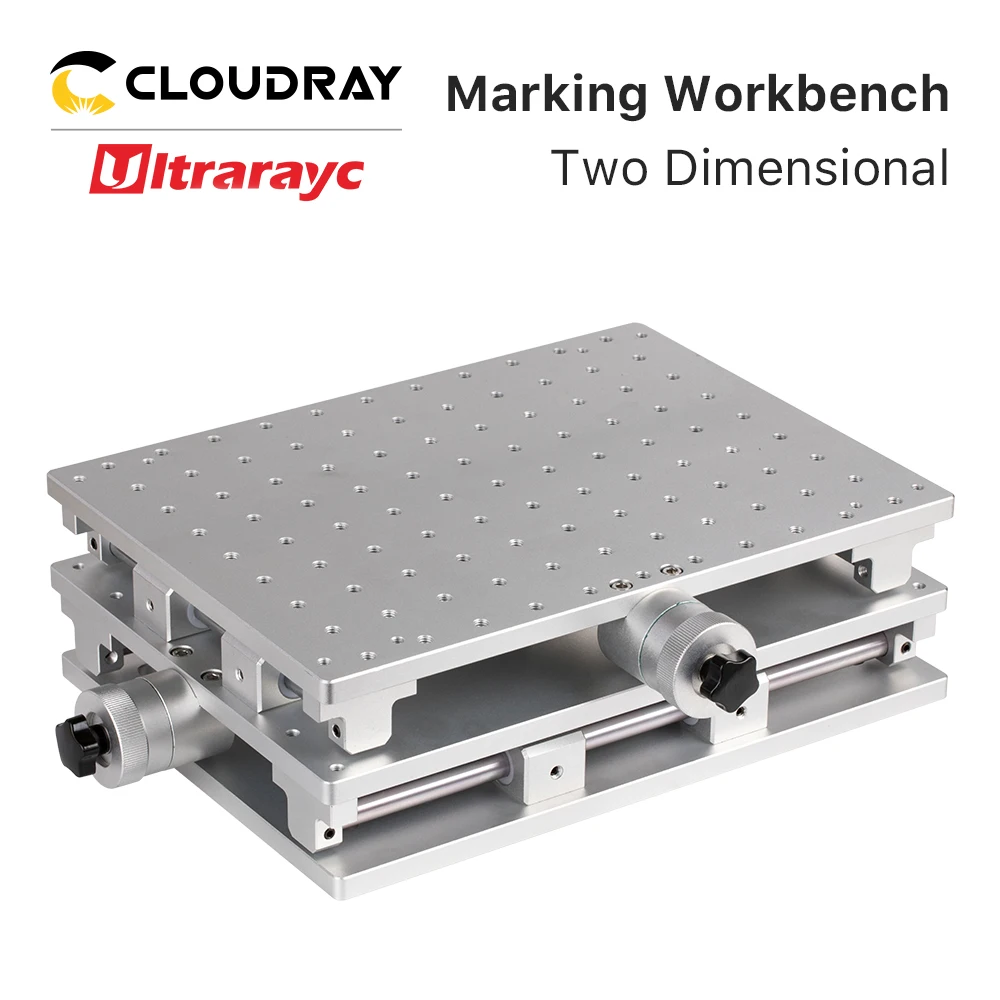 Ultrarayc Moving Table 300x220x90mm Portable Cabinet table for Laser Marking Machine X & Y 2 Axis Positioning Workbench