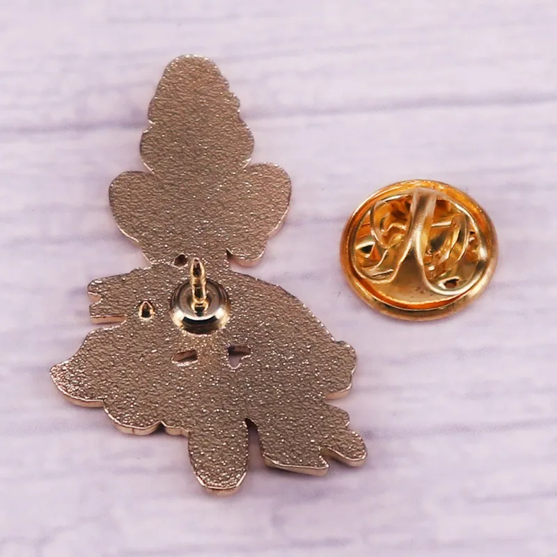 Certified-Magical Girl Enamel Pin Sailor-Moon Glitter Wand Badge