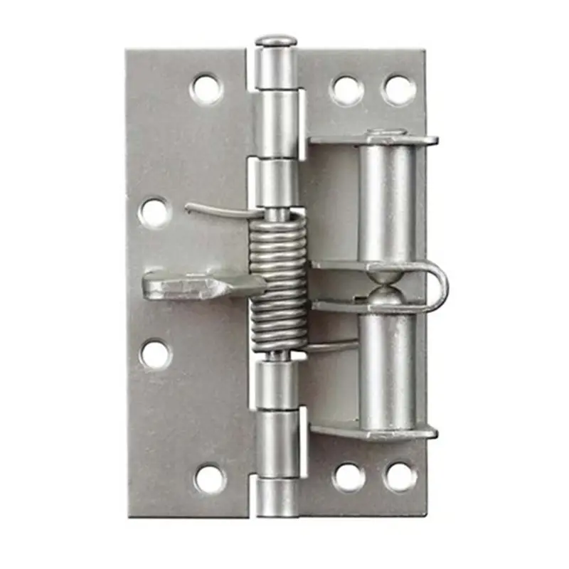 Premium-5X Automatic Door Closer Hinges For Cabinet Wardrobe Multi-Function Detachable Spring Hinges Silver