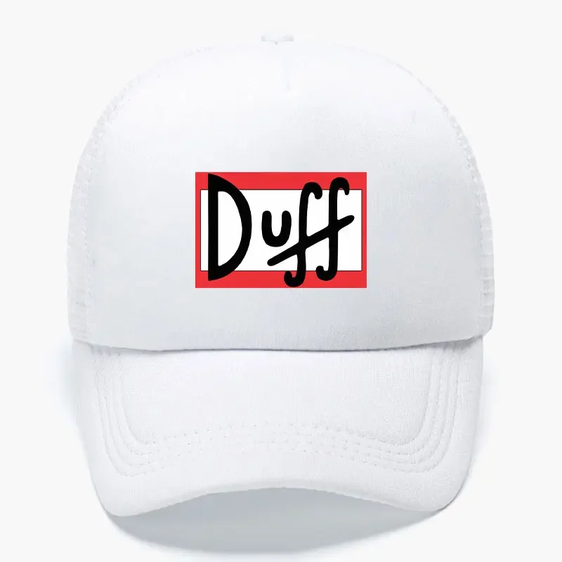 Fashion Summer Duff Beer Mesh Trucker Cap Unisex Adult Sports Foam Baseball Cap Woman Man UV Protection Sun Hat Girl Boy Dad Cap