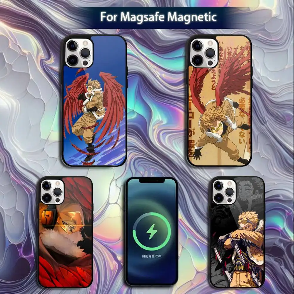 

Hawks BNHA M-MHA Phone Case For iPhone 16e,16,15,14,13,12,11,Plus,Pro,Max,Mini Magsafe Magnetic Wireless Charging