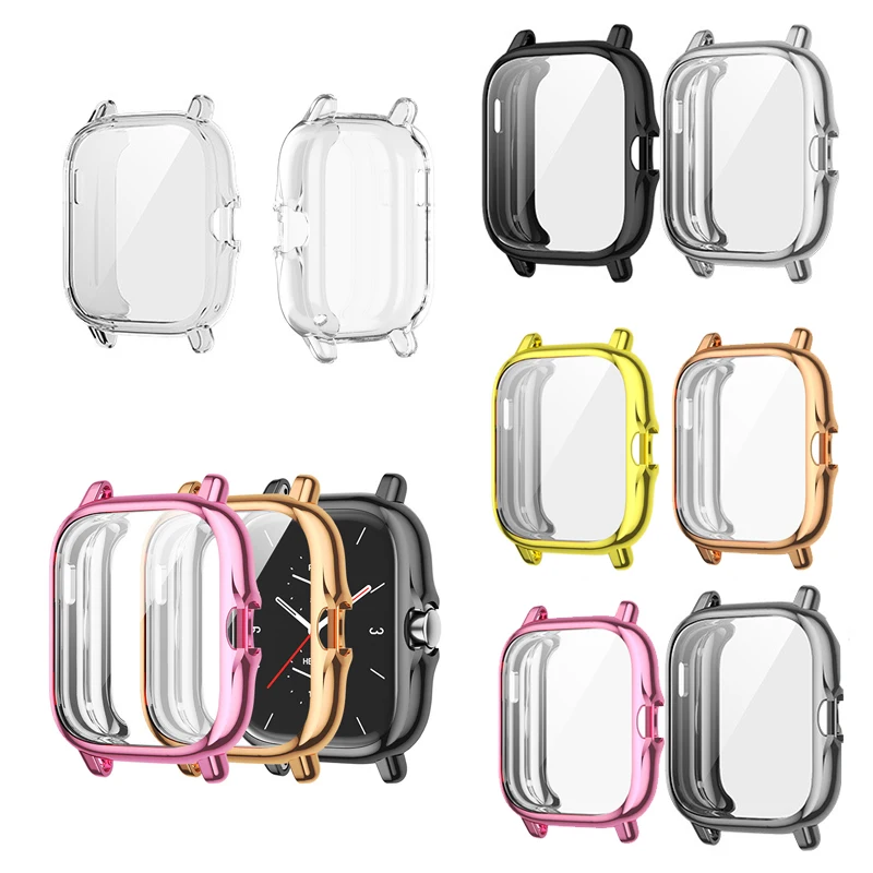 

Защитный чехол для Huami Amazfit GTS 2/GTS 2e с покрытием из ТПУ, мягкий чехол, полноэкранный защитный чехол