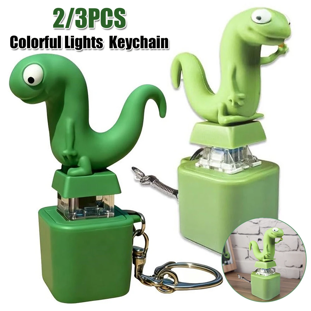 

Брелок в виде ящериц, звуковая игрушка-непоседа со светодиодной подсветкой, перезаряжаемый брелок в виде ящериц, забавная игрушка в виде звуковой кнопки в виде ящериц для взрослых и детей