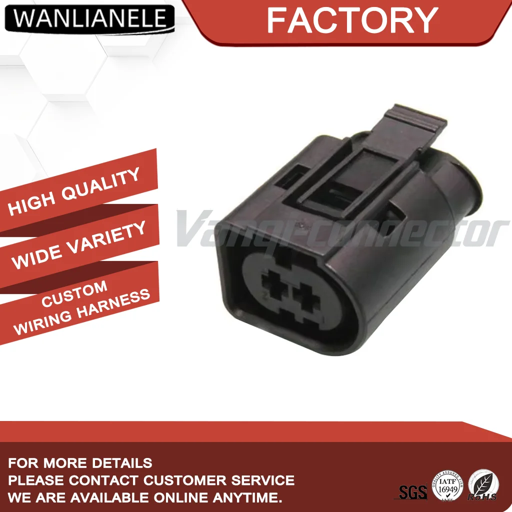 100Set （including 2terminal and 2 seals） 2Pin Automotive Connector 1-967412-2 Female Socket Housing Waterproof IP69K 30A